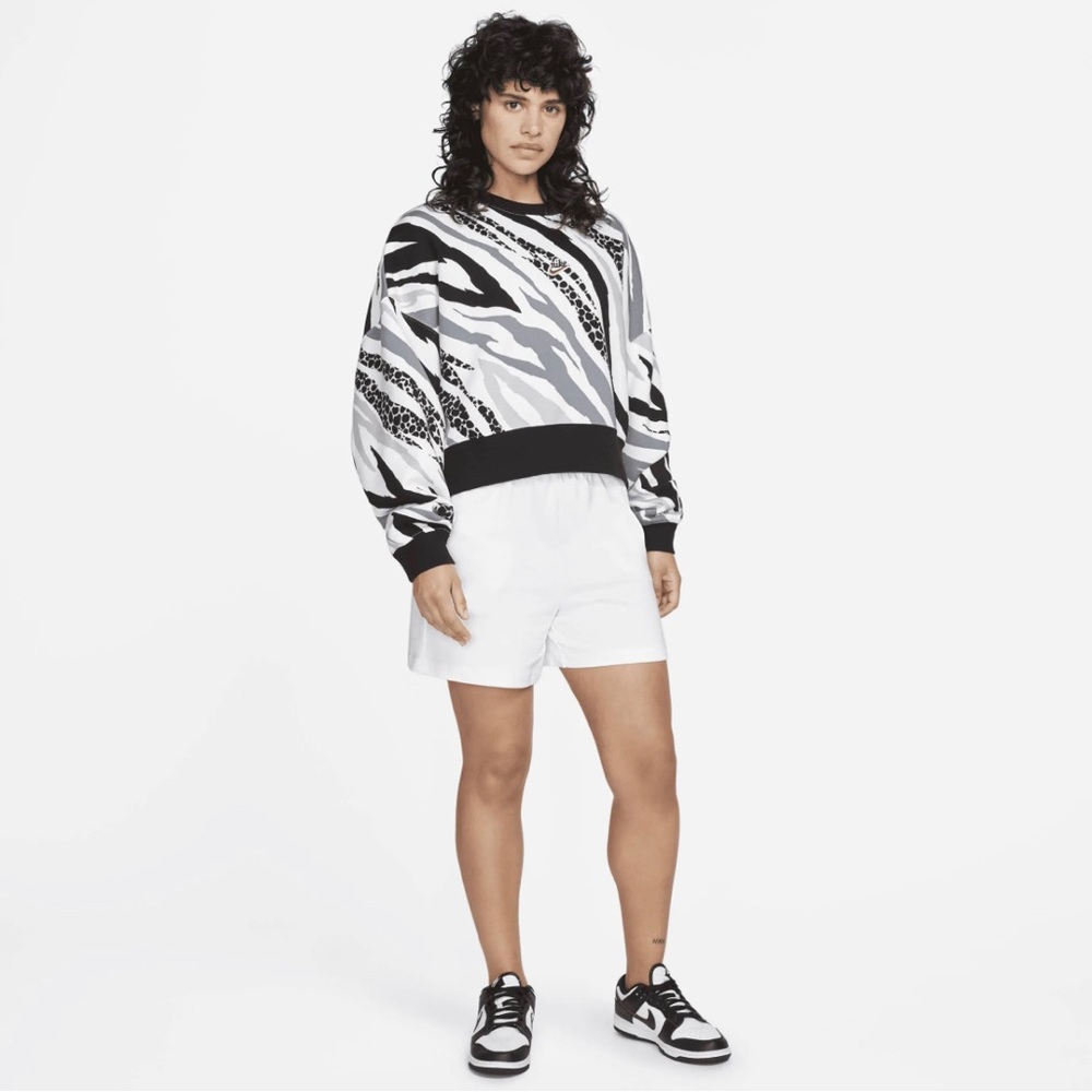Nike NSW Crew Fleece Airloom Cropped Top Sweater